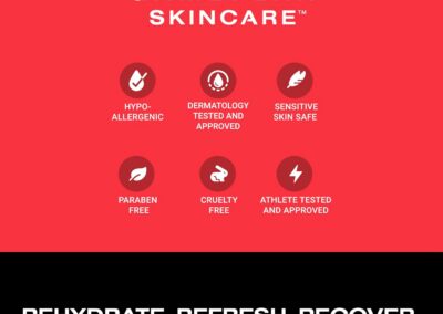GamePlan Sport Wipes are hypoallergenic, cruelty free, and safe for sensitive skin.
