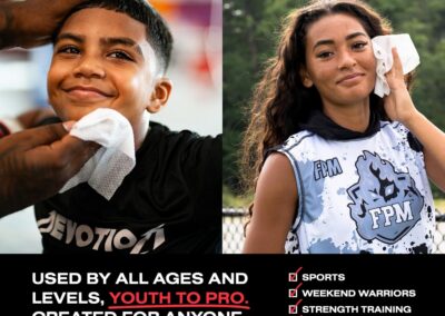 GamePlan Sport Wipes are suitable for all ages and sport levels, from youth to pro.